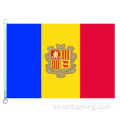 Andorra nationella flagga 100% polyster 90 * 150 CM Andorra banner